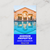 モダン実在財団法人(QRコードを作成)不動産仲介業者 名刺 (正面)