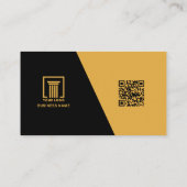 モダン実在財弁護士 |シンプル 名刺 (裏面)