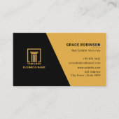 モダン実在財弁護士 |シンプル 名刺 (正面)