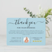 モダン実在財引っ越し祝いパーティーサンキューカード カード (スタンド正面)