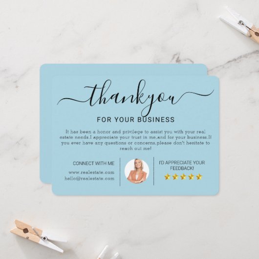 モダン実在財引っ越し祝いパーティーサンキューカード カード (正面/裏面インサイチュ)