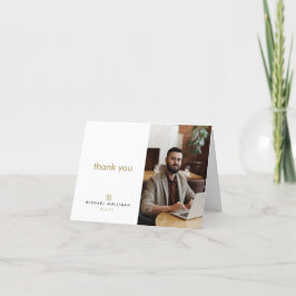 モダン実在財産サンキューカード – モノグラム サンキューカード