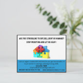 モダン実在財産マーケティングダイレクトメール ポストカード (スタンド正面)