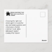 モダン実在財産マーケティングダイレクトメール ポストカード (裏面)