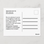 モダン実在財産マーケティング ポストカード (裏面)