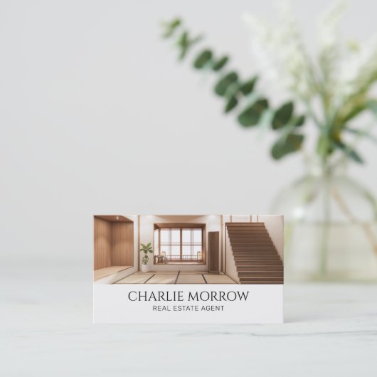 モダン実在財 名刺 (スタンド正面)