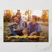 モダン実在金ゴールド 箔シーズンカード (正面)