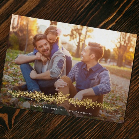 モダン実在金ゴールド 箔シーズンカード