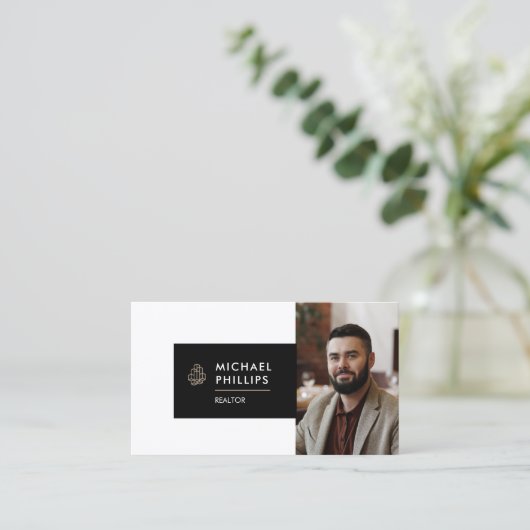 モダン実在 Estate名刺（横） 名刺 (スタンド正面)