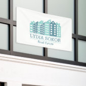 モダン実在Estateバナー 横断幕 (ビルの外側)