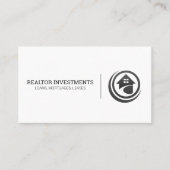 モダン実在Estateロゴデザイン 名刺 (正面)