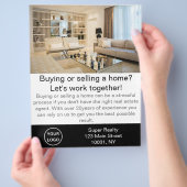 モダン実在Estate Agentカスタマイズ チラシ (手)
