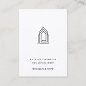 モダン実在Estate Agent不動産仲介業者ロゴ 名刺 (正面)