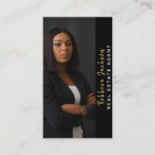 モダン実在Estate Agent不動産仲介業者追加フォト 名刺 (正面)