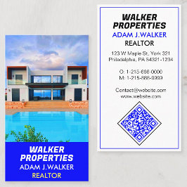 モダン実在Estate Agent(不動産仲介業者)がQRを販売する 名刺