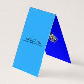 モダン実在Estate Agent (不動産仲介業者)ブローカー折り畳み 名刺 (裏面)