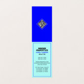 モダン実在Estate Agent (不動産仲介業者)ブローカー折り畳み 名刺 (内部フラット)