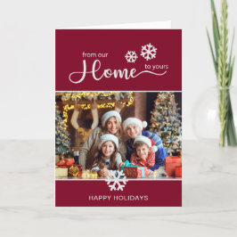 モダン実在Estate Business Photo Christmas シーズンカード