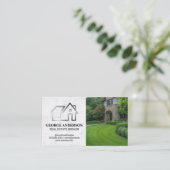 モダン実在Estate Logo | プロパティ 名刺 (スタンド正面)