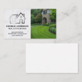 モダン実在Estate Logo | プロパティ 名刺 (正面/裏面)