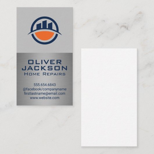 モダン実在Estate Logo 名刺 (正面/裏面)