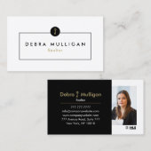 モダン実在Estate Logo Business Card 名刺 (正面/裏面)