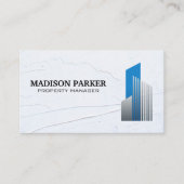 モダン実在Estate Logo Spacled Wall 名刺 (正面)