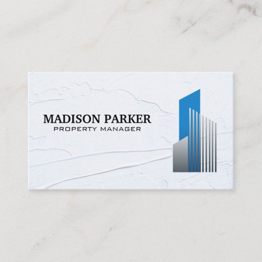 モダン実在Estate Logo Spacled Wall 名刺 (正面)