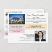 モダン実在Estate Open Houseプロモーションはがき ポストカード (正面/裏面)