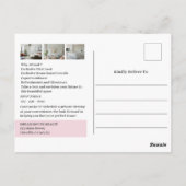 モダン実在Estate Open Houseプロモーションはがき ポストカード (裏面)