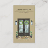 モダン実在Estate Photo Business Card 名刺 (正面)