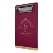 モダン実在Estate Promotion不動産仲介業者ロゴMini C ミニクリップボード (アングル2)