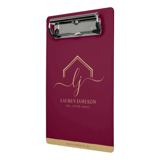 モダン実在Estate Promotion不動産仲介業者ロゴMini C ミニクリップボード (アングル2)