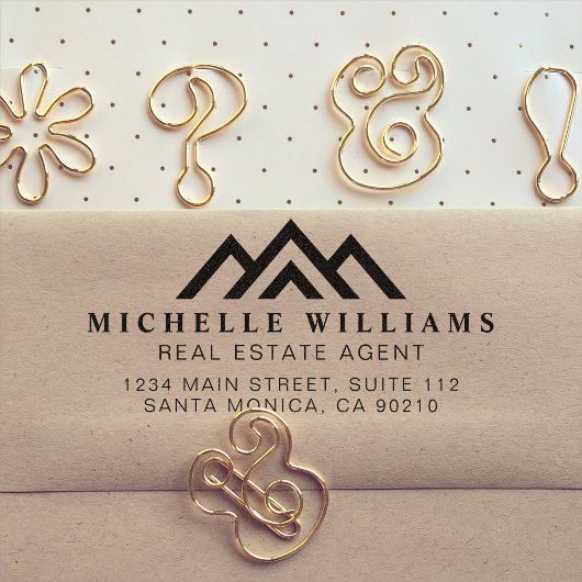 モダン実在Estate Promotion不動産仲介業者ロゴSelf-i セルフインキングスタンプ