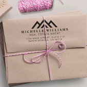 モダン実在Estate Promotion不動産仲介業者ロゴSelf-i セルフインキングスタンプ