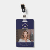 モダン実在Estate Promotion不動産仲介業者名タグ バッジ (正面 (クリップ付))