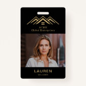 モダン実在Estate Promotion不動産仲介業者名タグ バッジ (裏面)