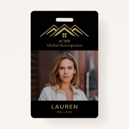 モダン実在Estate Promotion不動産仲介業者名タグ バッジ