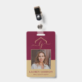 モダン実在Estate Promotion不動産仲介業者名タグ バッジ (正面 （クリップ付）)