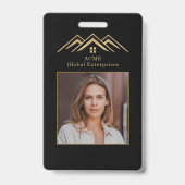 モダン実在Estate Promotion不動産仲介業者名タグ バッジ (裏面)