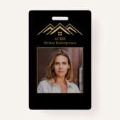 モダン実在Estate Promotion不動産仲介業者名タグ バッジ (裏面)