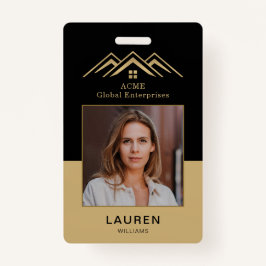 モダン実在Estate Promotion不動産仲介業者名タグ バッジ