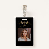 モダン実在Estate Promotion不動産仲介業者名タグ バッジ (裏面クリップ)