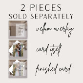 モダン実在VellumオーバーレイシンプルQRコード結婚s 招待状