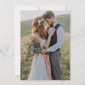 モダン実在VellumオーバーレイシンプルQRコード結婚s 招待状 (正面)