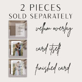 モダン実在Vellum Overlay Photoの結婚詳細 招待状