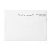 モダン家の宛名ラベルの少し列 ラップアラウンドラベル (裏面)