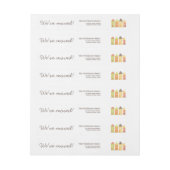 モダン家の宛名ラベルの少し列 ラップアラウンドラベル (シート)