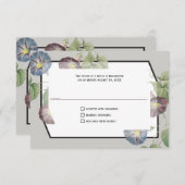 モダン家宝の朝の栄光の応答 出欠カード (正面/裏面)