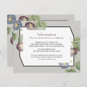 モダン家宝モーニング結婚栄光の情報 エンクロージャーカード (正面/裏面)